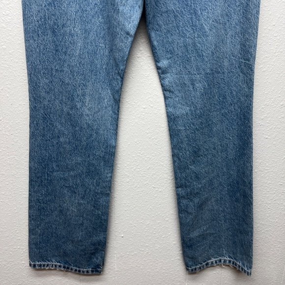 ASOS High Rise Distressed Medium Wash 5-Pocket Cotton Denim Jeans Womens 28/32 - Picture 9 of 12